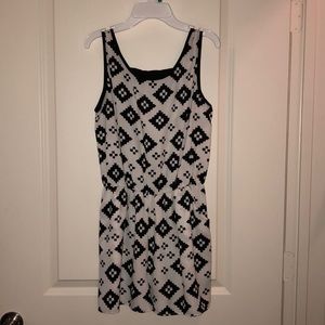 Black and cream romper